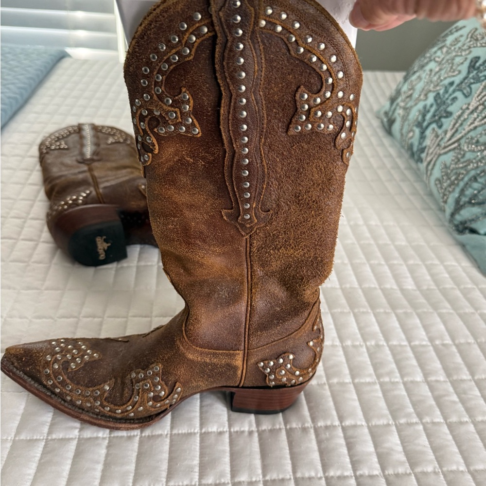 Old Gringo Brown Studded Heeled Boots - Picture 10 of 16